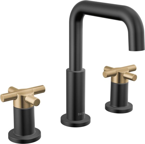 Delta Faucet Nicoli Widespread Bathroom Faucet 3 Hole, Matte Black Bathroom Faucet, 2 Handle Bathroom Faucet, Bathroom Sink Faucet, Drain Assembly, Matte Black 35849LF-BL - Image 28