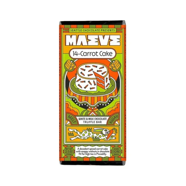 Maeve 14-Carrot Cake Milk Chocolate Truffle Bar 2.5 oz.